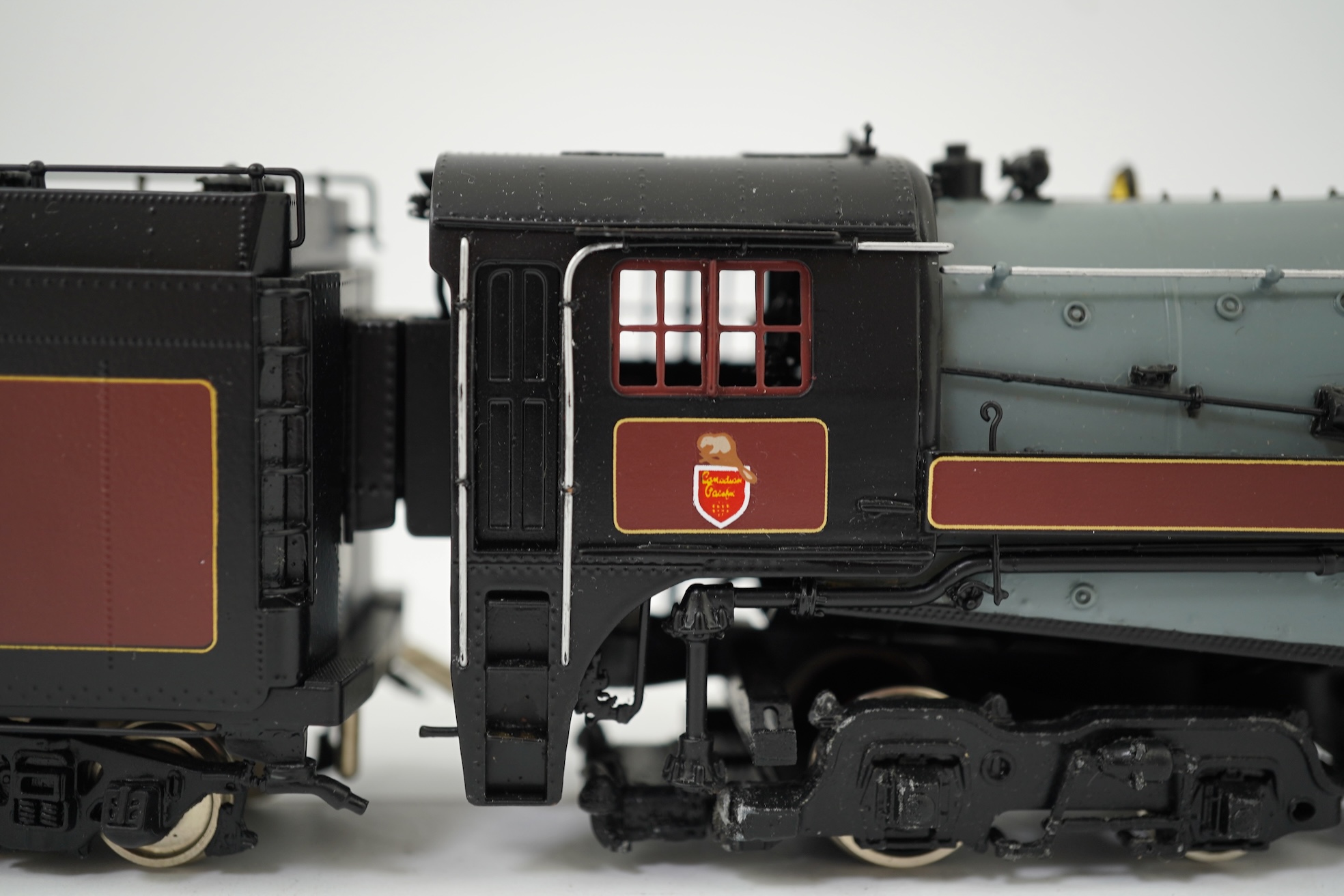 A boxed HO gauge VH Scale Models model of Canadian Pacific Railway, Selkirk 5935, 2-10-4 locomotive with bogie tender, powered for two rail operation.